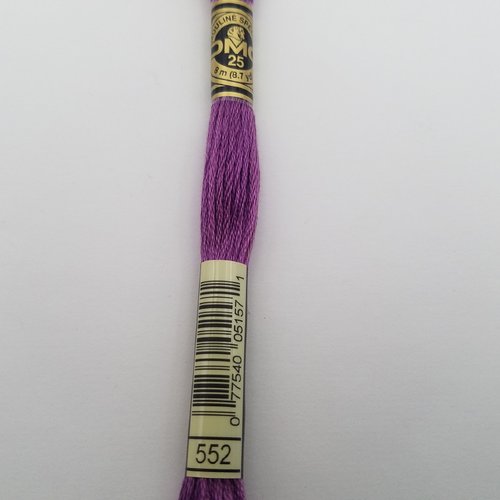Fil à broder - mouliné dmc 552 pour broderie et tapisserie