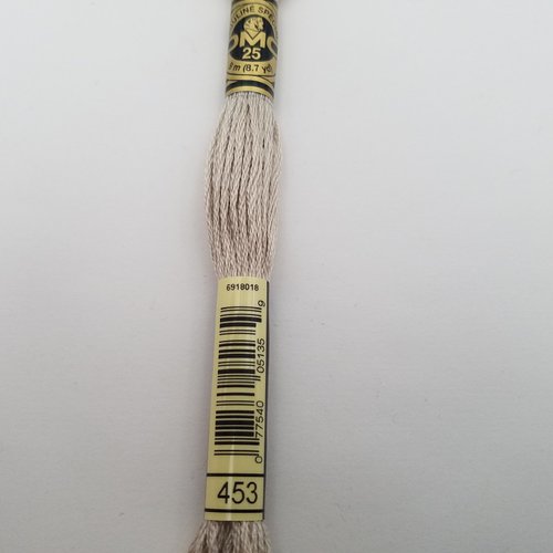 Fil à broder - mouliné dmc 453 pour broderie et tapisserie