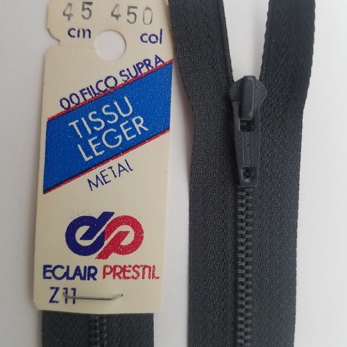 Fermeture Eclair® 6mm Séparable Grosse maille - Z54 - 60, 65, 70cm - 3  coloris