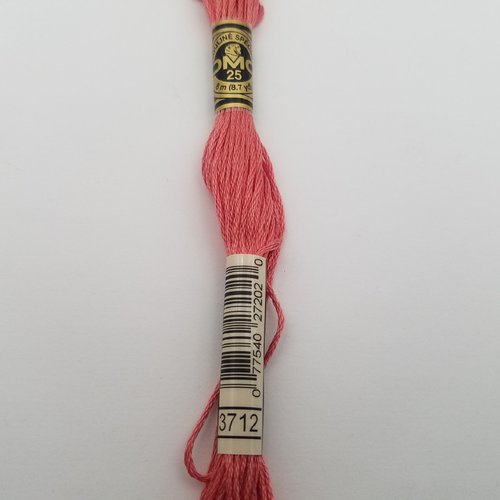 Fil à broder - mouliné dmc 3712 pour broderie et tapisserie