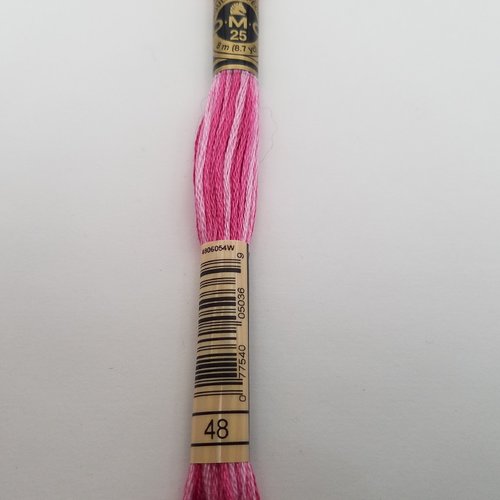 Fil à broder - mouliné dmc 48 pour broderie et tapisserie