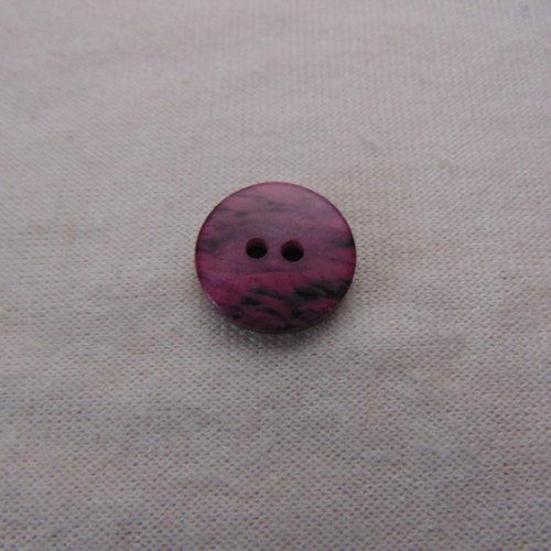 Bouton collection hiver, rose, diamètre 18 mm, vendu par lot de 4 boutons (bo-2553)