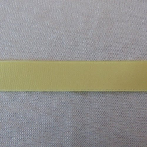 Ruban satin, jaune banane, largeur de 3 à 16 mm, vendu au mètre (s-0007)