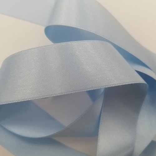 Ruban satin - bleu princesse - largeur de 6 à 25 mm (s-202)