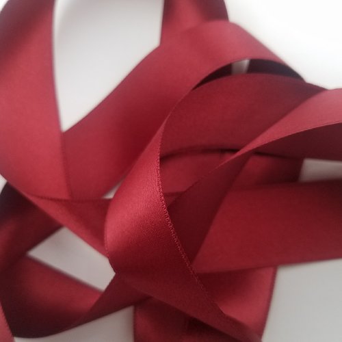 Ruban satin - bordeaux - largeur de 6 à 25 mm (s-209)