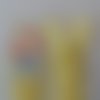 Fermeture éclair, moulée, jaune paille, longueur 90 cm (z54-610)
