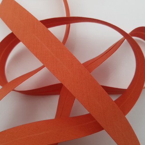 Biais unis, glaise, largeur 20 mm, vendu au mètre (bi-p023)