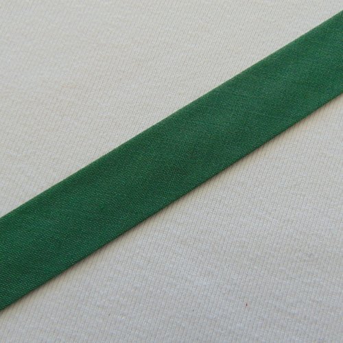 Biais unis, vert feuille, largeur 20 mm, vendu au mètre (bi-p055)