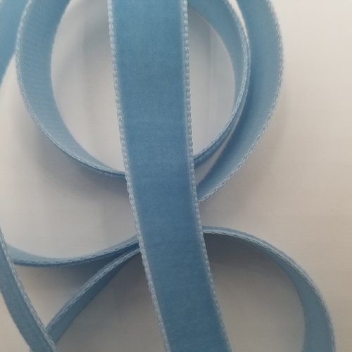 Ruban velours - note de bleu - largeur de 9 à 50 mm (ve-603)
