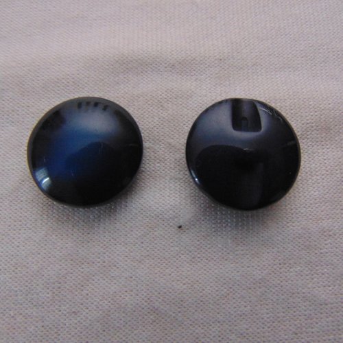 Bouton bleu marine, diamètre 21 mm, vendu par lot de 4 boutons (bo-2494)