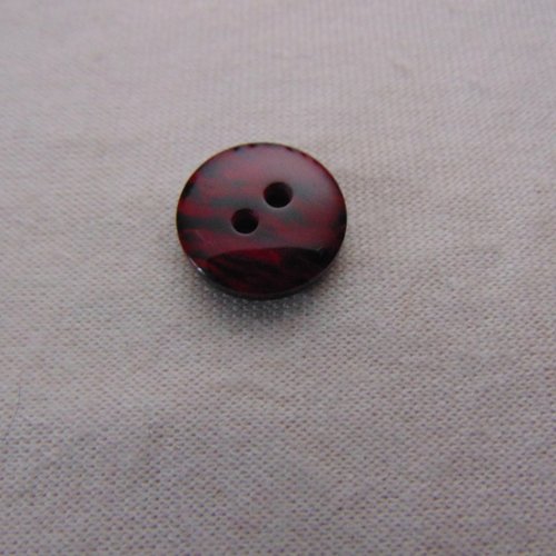 Bouton collection hiver, rouge, diamètre 18 mm, vendu par lot de 4 boutons (bo-2553)