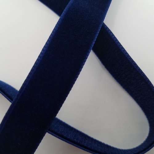 Ruban velours - bleu marine - largeur de 9 à 50 mm (ve-419)