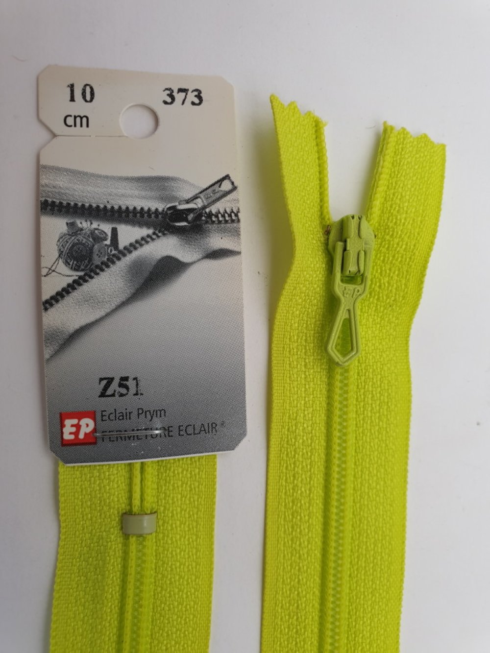 Fermeture Eclair Z51, Nylon, vert émeraude, 25 cm