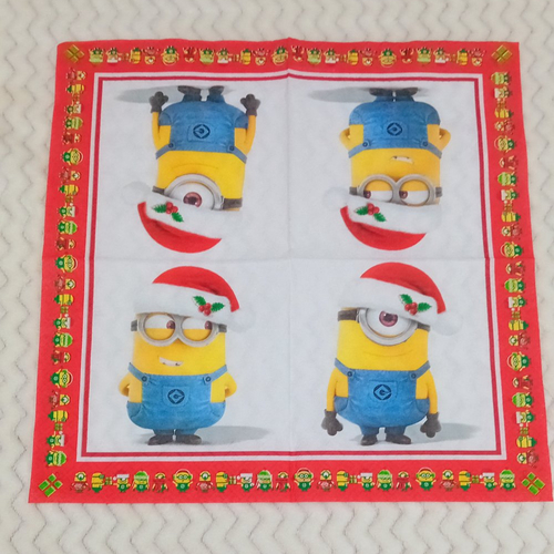 Serviette en papier minions