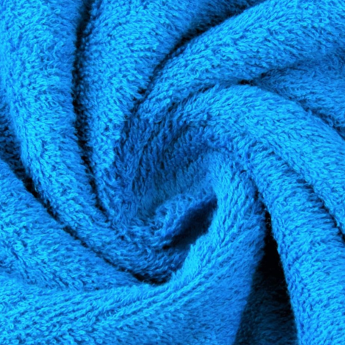 Uniquement sur commande tissu éponge turquoise 94% coton 6% polyester