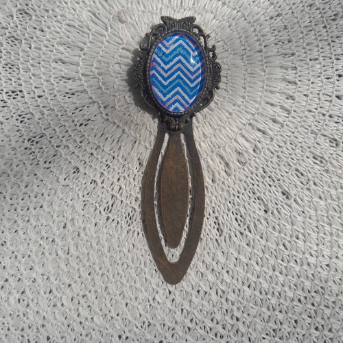 Marque page artisanal image géométrique