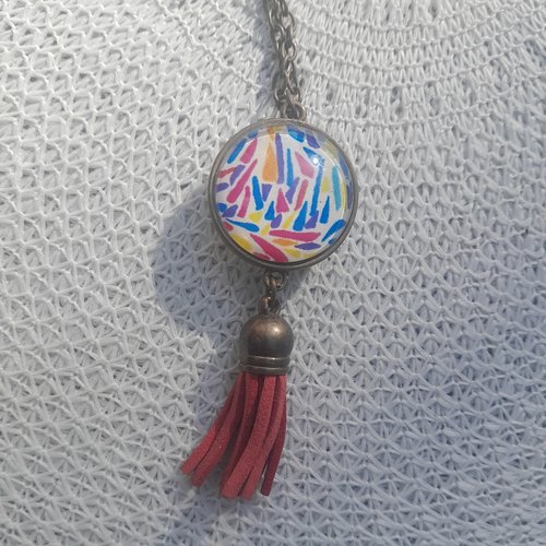 Collier sautoir double face