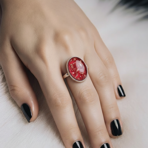 Bague rouge enchanté