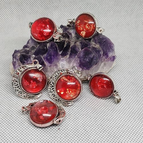 Pendentif nuit & braise