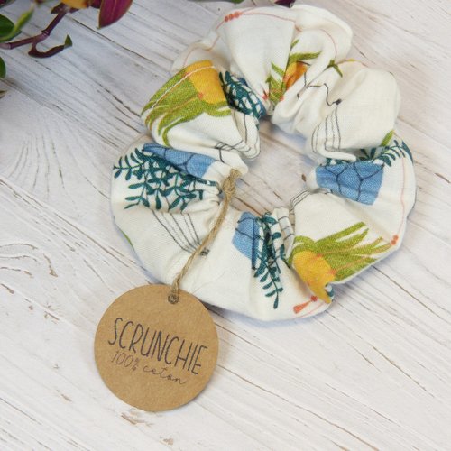 Scrunchie, chouchou, élastique à cheveux en tissu