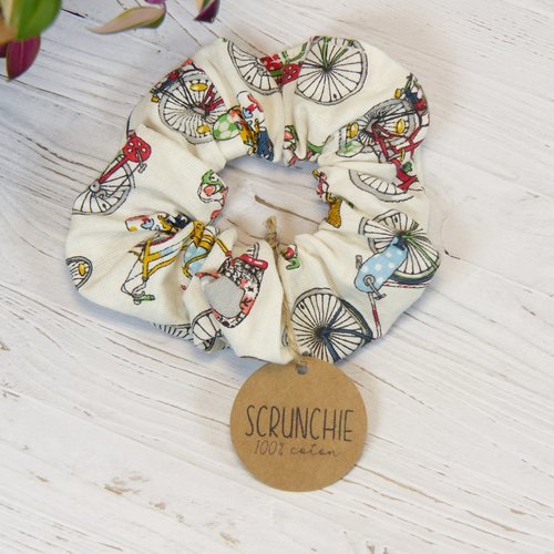 Scrunchie, chouchou, élastique à cheveux en tissu