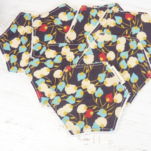 Lingettes démaquillantes lavables en bambou oeko-tex ×7