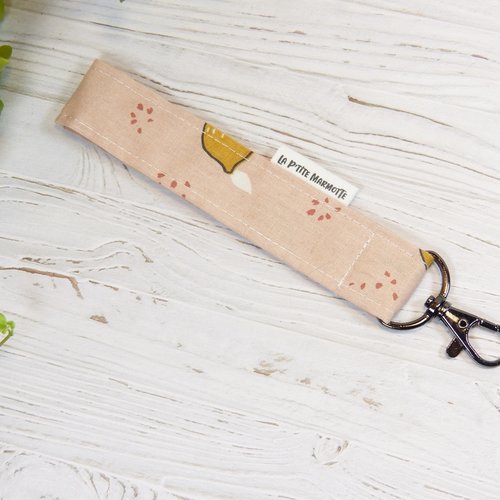Porte-clefs dragonne, bijou de sac