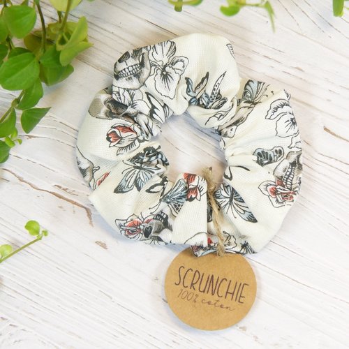 Scrunchie, chouchou, élastique à cheveux en tissu