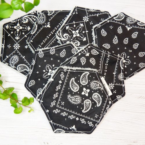 Lingettes démaquillantes lavables en bambou oeko-tex ×7