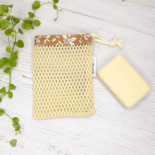 Filet sauve-savon exfoliant avec coton bio
