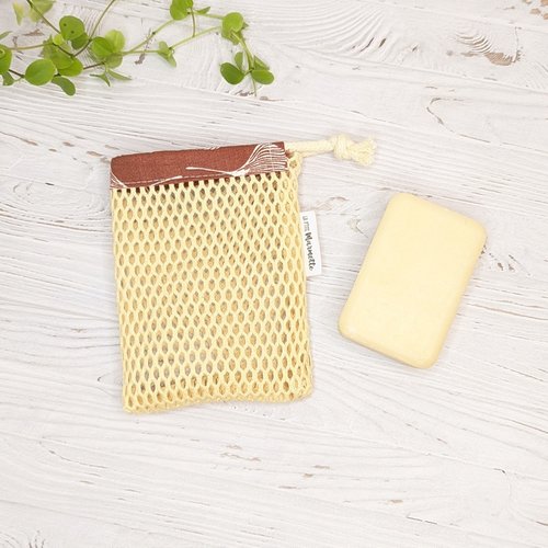 Filet sauve-savon exfoliant avec coton bio