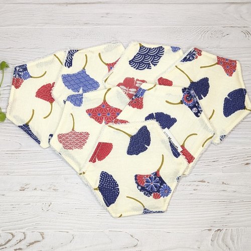 Lingettes démaquillantes lavables en bambou oeko-tex ×7