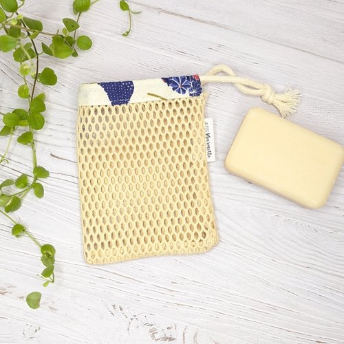 Filet sauve-savon exfoliant avec coton bio