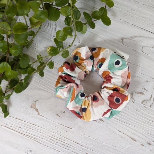 Scrunchie, chouchou, élastique à cheveux en tissu
