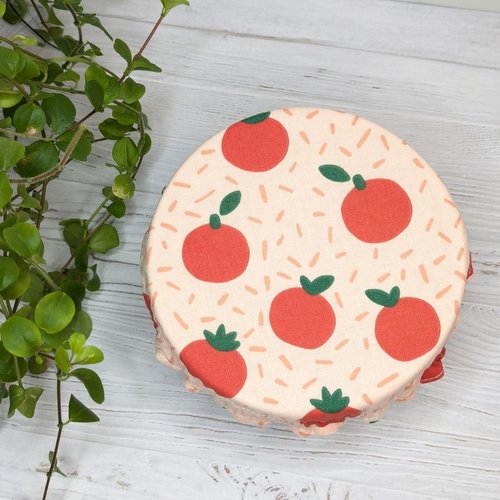 Charlotte de conservation alimentaire ×1 (taille xs), couvre-plat en tissu lavable et réutilisable