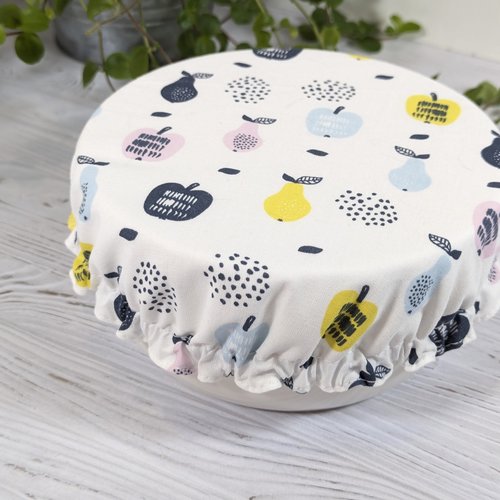 Charlotte de conservation alimentaire ×1 (taille s), couvre-plat en tissu lavable et réutilisable