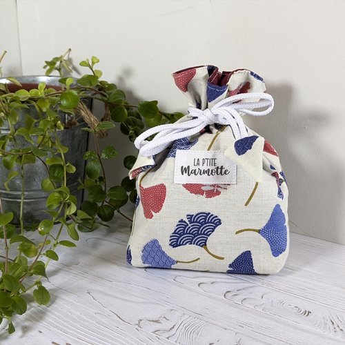 Pochon à lingettes, sac cadeau réutilisable, pochon à goûter en tissu