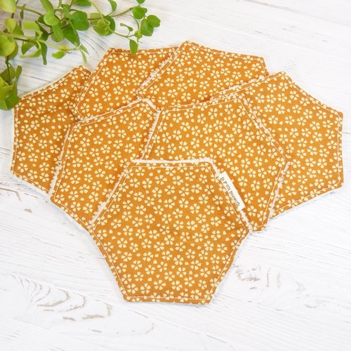 Lingettes démaquillantes lavables en bambou oeko-tex ×7