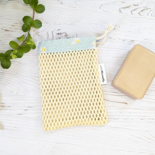 Filet sauve-savon exfoliant avec coton bio