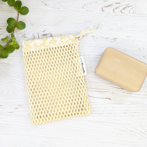 Filet sauve-savon exfoliant avec coton bio