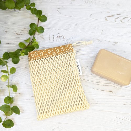 Filet sauve-savon exfoliant avec coton bio