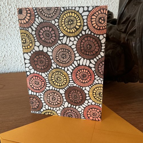 Carte postale double et enveloppe