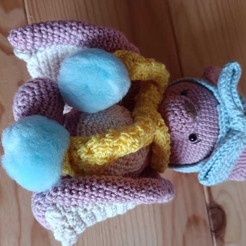 Peluche chauve-souris au crochet
