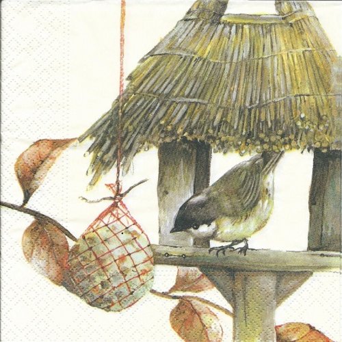 1 serviette en papier oiseaux - ref 194