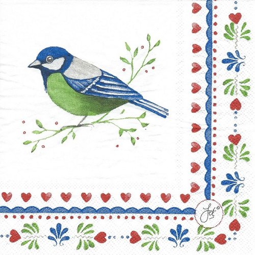 1 serviette en papier oiseaux - ref 433