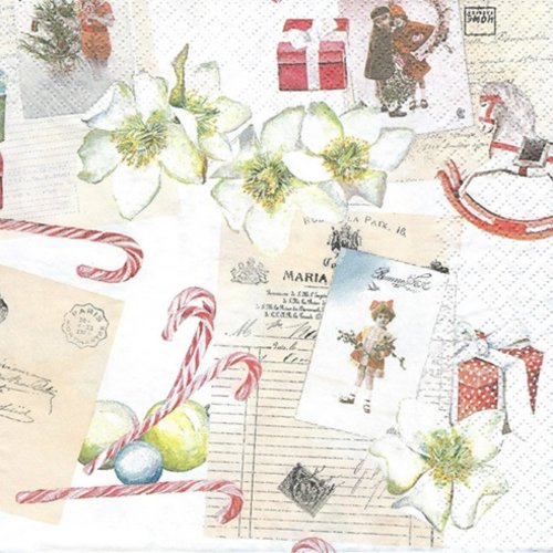 1 serviette en papier noel - ref 850