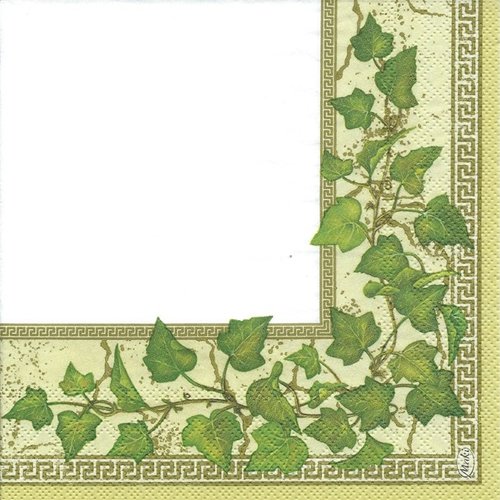 1 serviette en papier lierre - ref 969