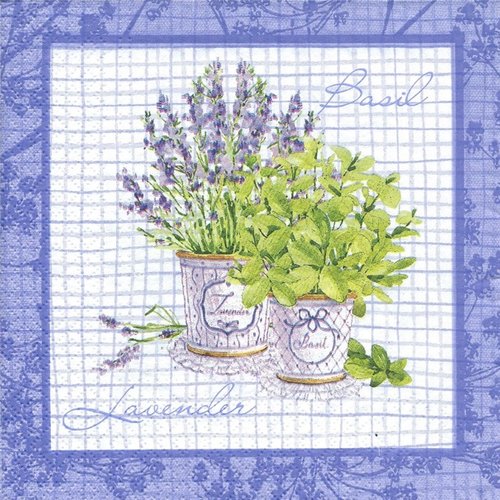 1 serviette en papier lavande - ref 972