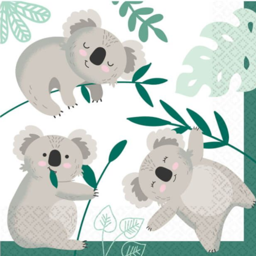 1 serviette en papier koala - bambou - ref 1289