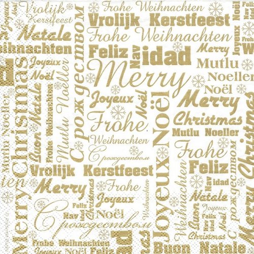1 serviette en papier noel - ref 1318